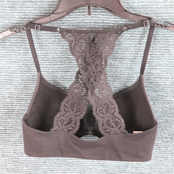 Victoria's Secret Body By Victoria Front Clasp Lace Racerback Bra Size 32D - Picture 16 of 16